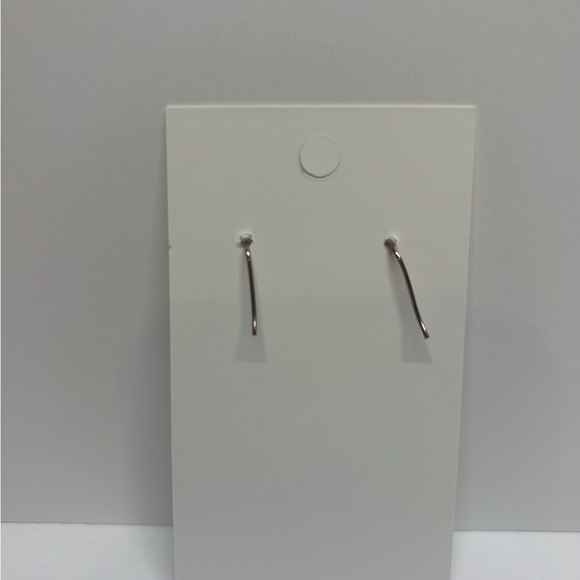 Rose Gold Teardrop Earrings - Picture 2 of 2